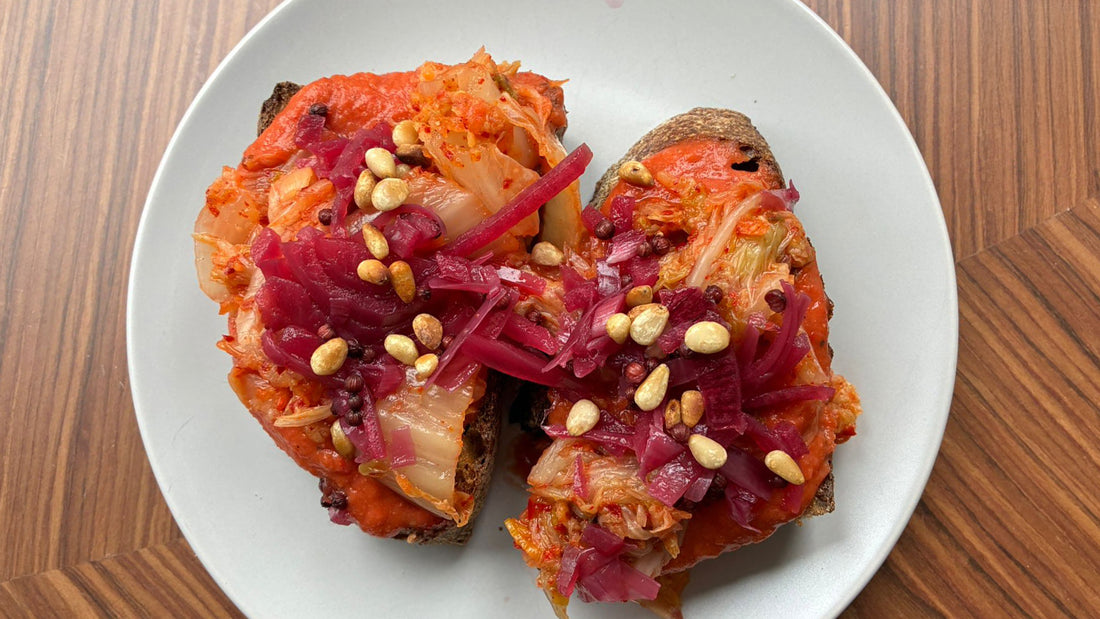 Kimchi Red Pepper Toast