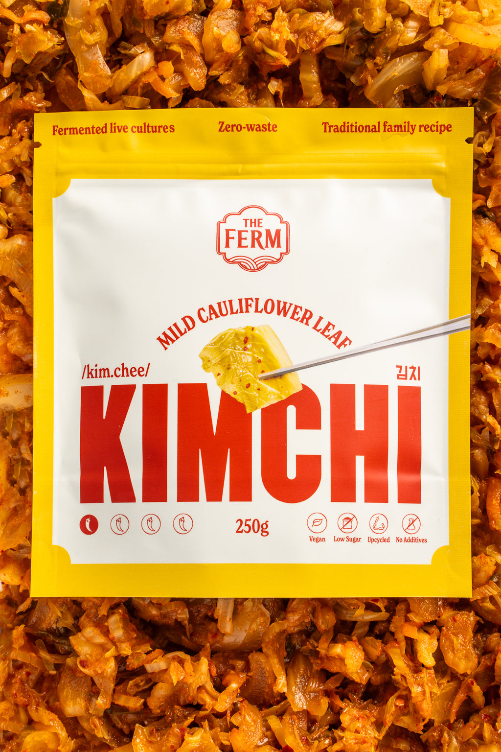 Mild Cauliflower Leaf Kimchi - 1KG BULK